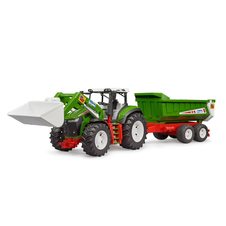 >Bruder 03452 Roadmax Tractor with Front Loader and Tipping Trailer