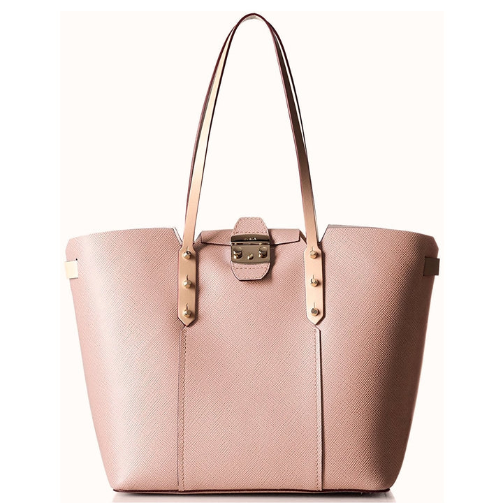 FURLA Saffiano Leather Shoulder Bag - Pink