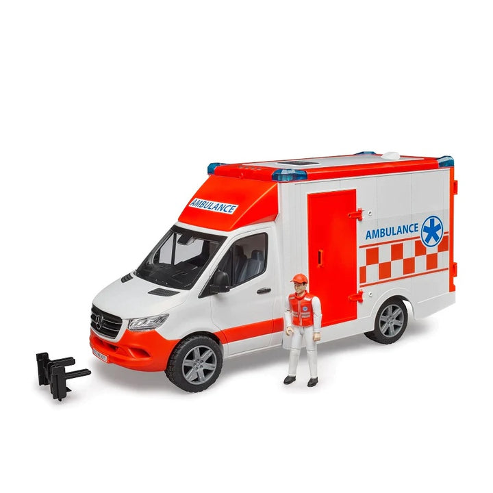 >Bruder 02676 MB Sprinter Ambulance w/ Driver 17.9 x 6.7 x 8.7 inch