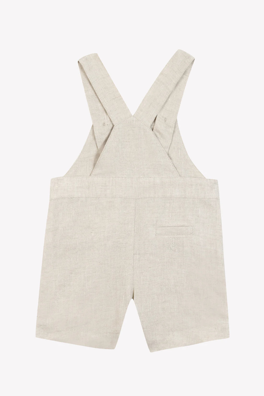 Tartine et Chocolat Baby Linen Dungarees - Heather Sand