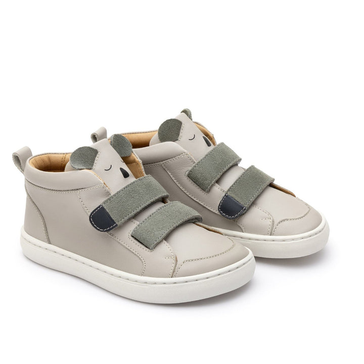 Tip Toey Joey Kids Koala Hug Sneakers - Pumice/Lead Suede/Ash