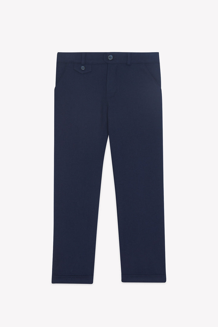 >Tartine et Chocolat Kids Pleats Trousers - Navy