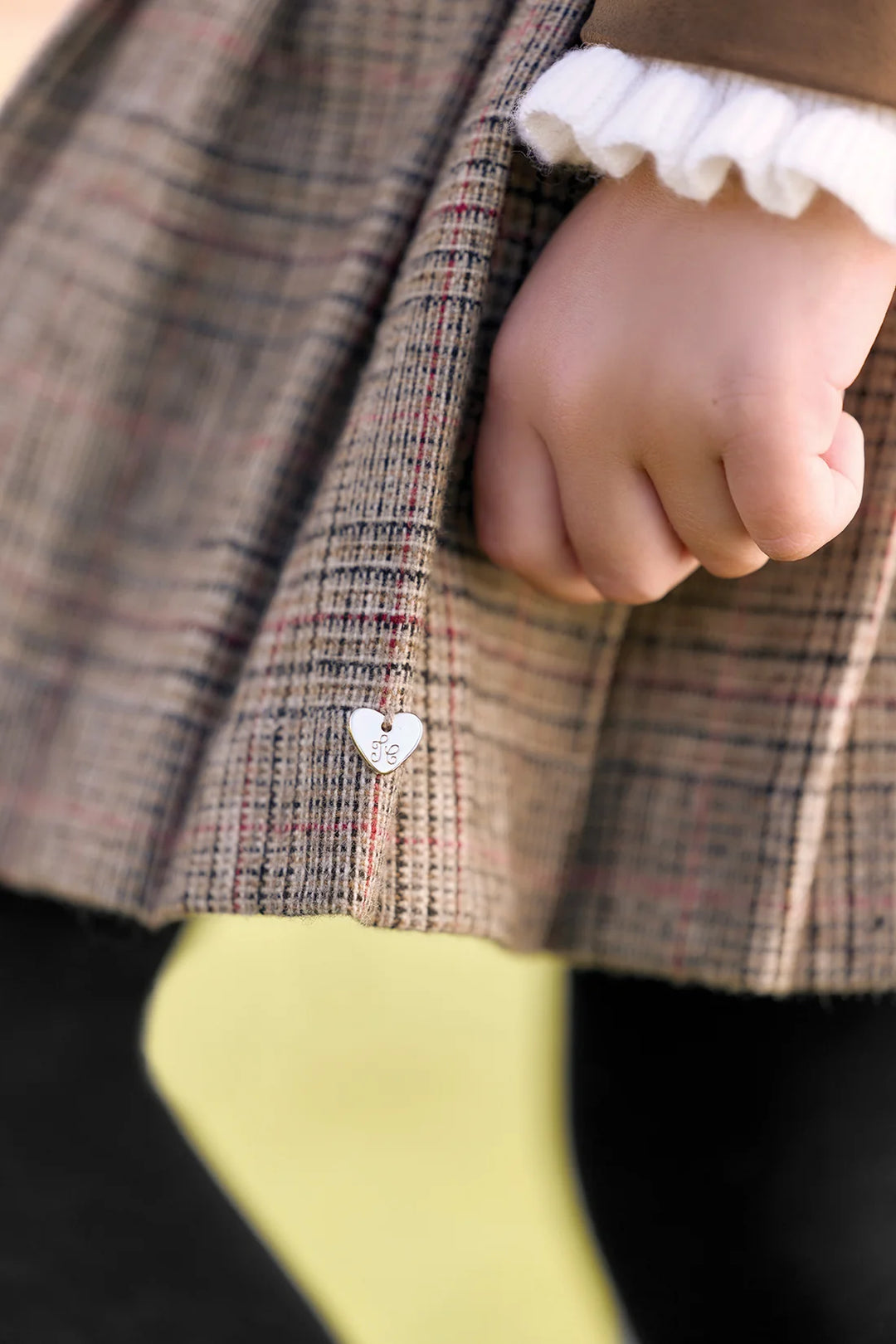>Tartine et Chocolat Kids Girls Wool Check Skirt - Brown