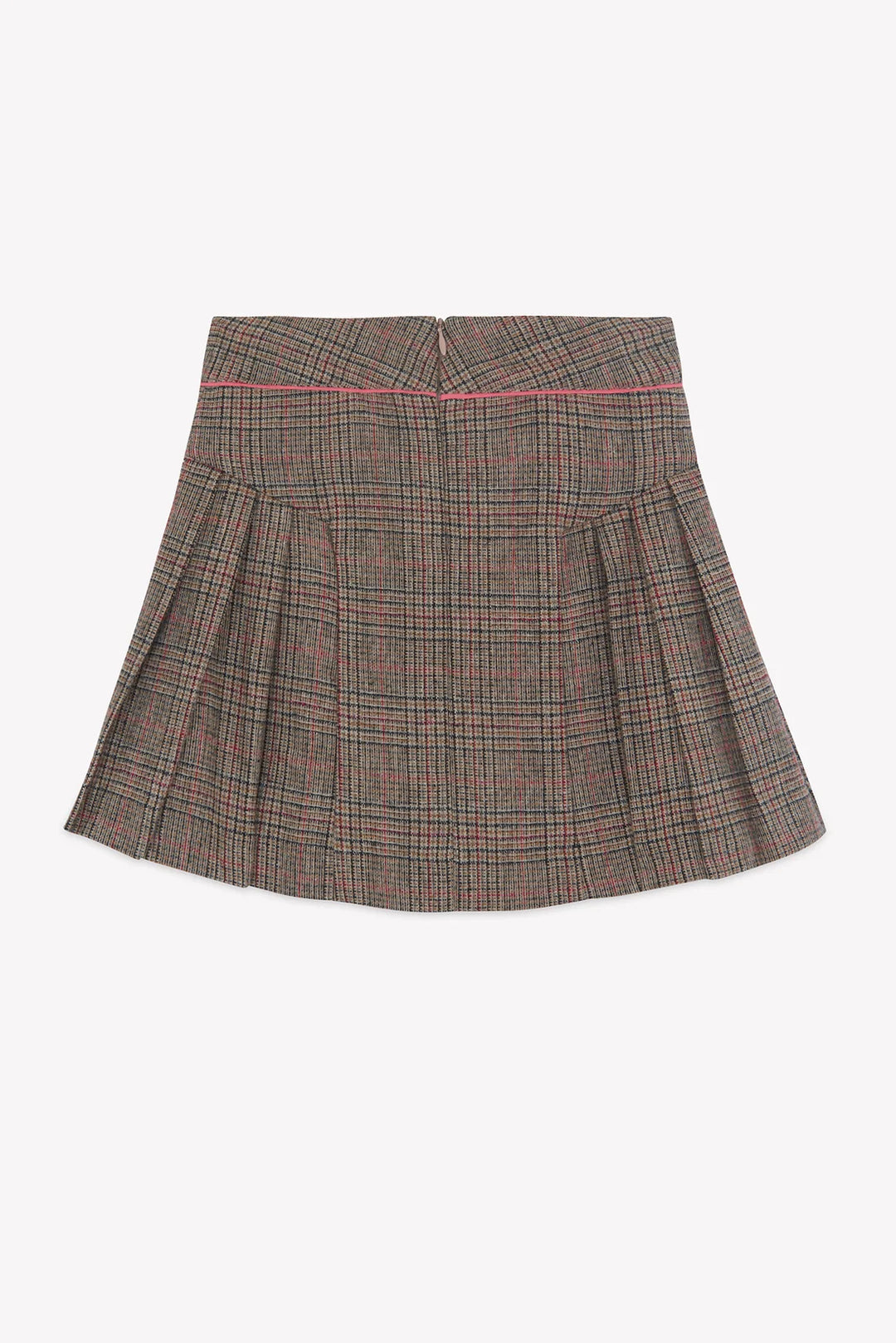 >Tartine et Chocolat Kids Girls Wool Check Skirt - Brown