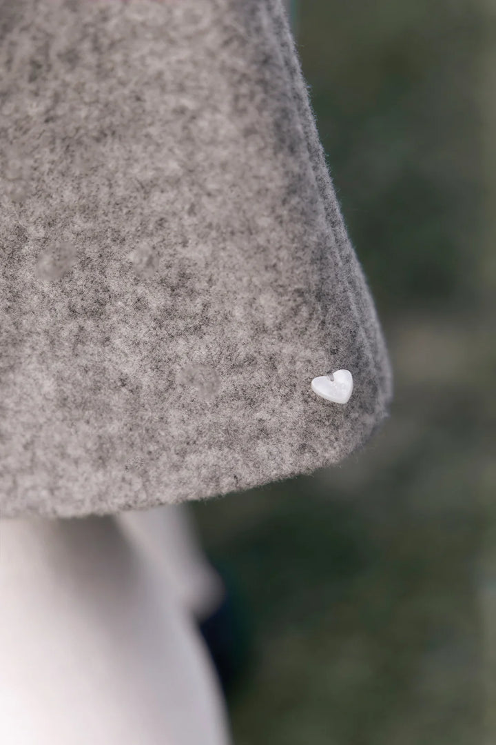 >Tartine et Chocolat Kids Wool Snowflake Embroidery Skirt - Heather Grey