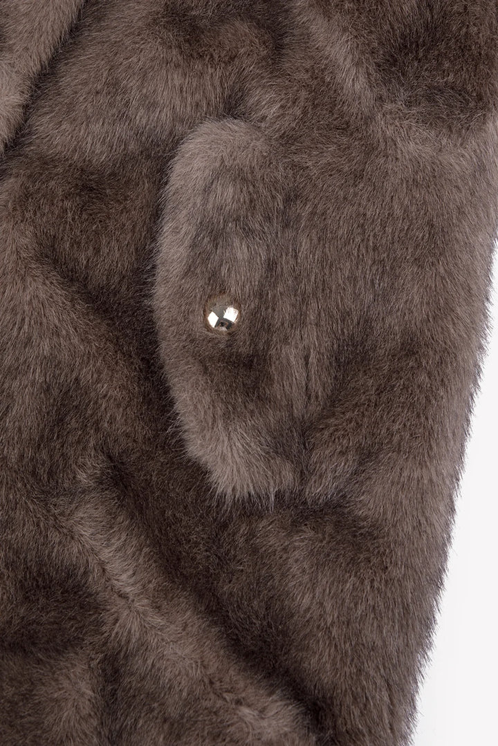 >Tartine et Chocolat Kids Imitation Fur Coat - Medium Beige