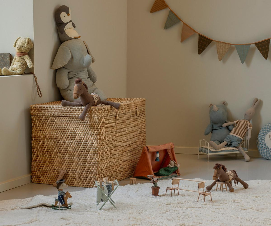 Maileg Cowboy Mouse on Rocking Horse, Little Brother