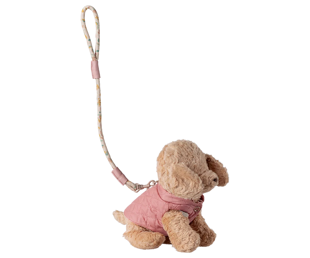 >Maileg Pet supply, Harness and leash - Rose