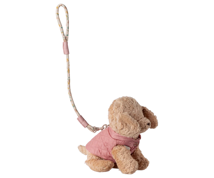 >Maileg Pet supply, Harness and leash - Rose