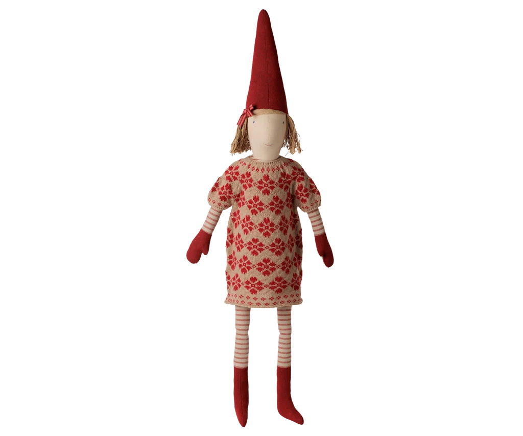 >Maileg Pixy, Size 5 - Girl - Knitted flower dress [Expected Receipt Date: Sep 26]