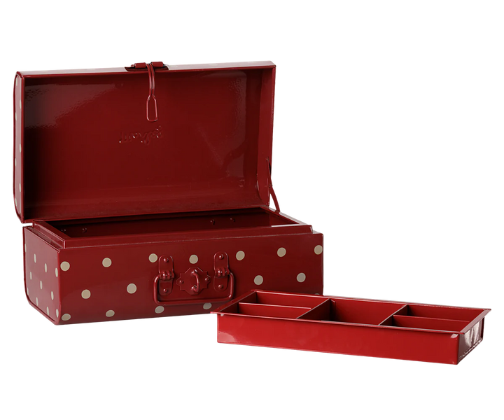 >Maileg Storage suitcase, Small - Red w. tray [Expected Receipt Date: Nov 26]