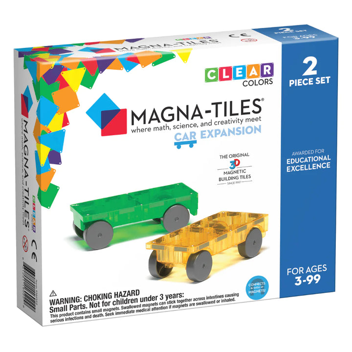 Magna-Tiles Cars Yellow& Green 2-Piece Set