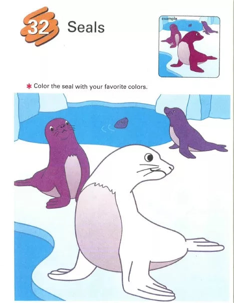 >KUMON Grade  PreK-K My Book of Coloring: At the Zoo - Age 4-6