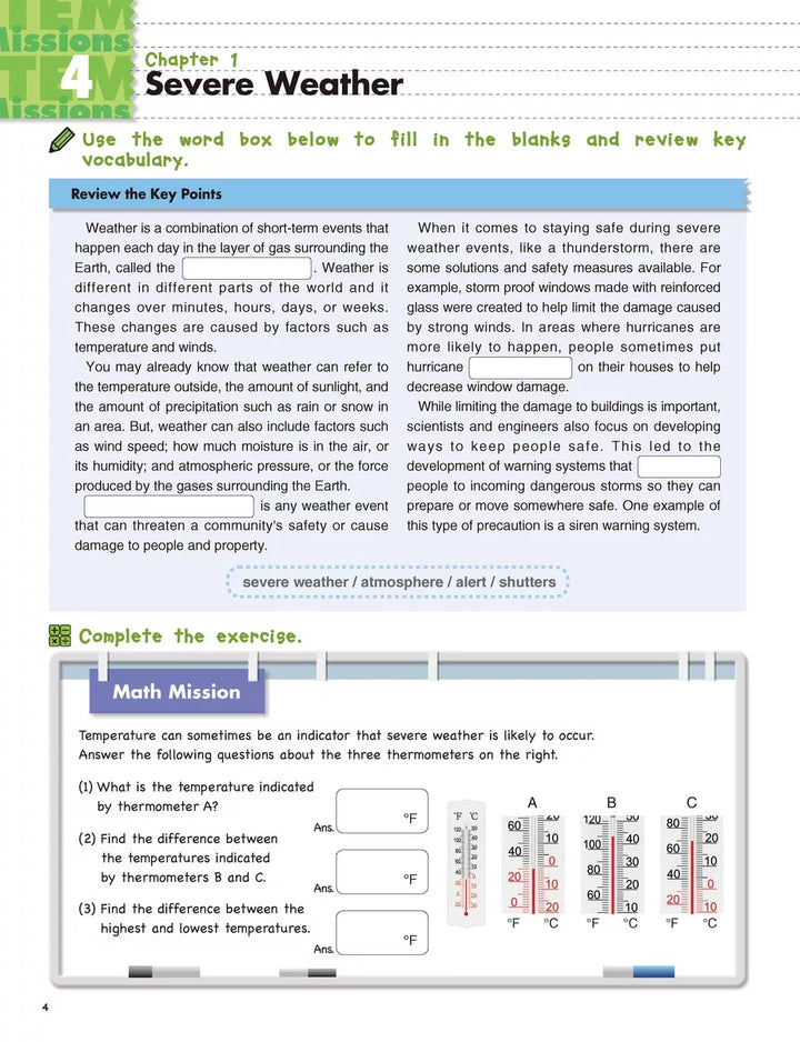 >KUMON Grade 3-5 Stem Missions: Earth Science Age 6-10