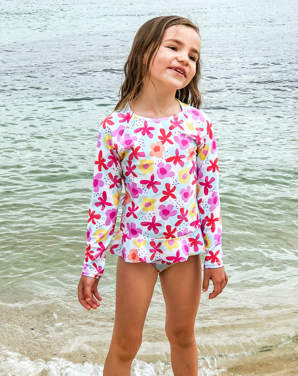 Cosmo Crew Kids SEA & SNOW Long Sleeve Frill Top - 1-2Y