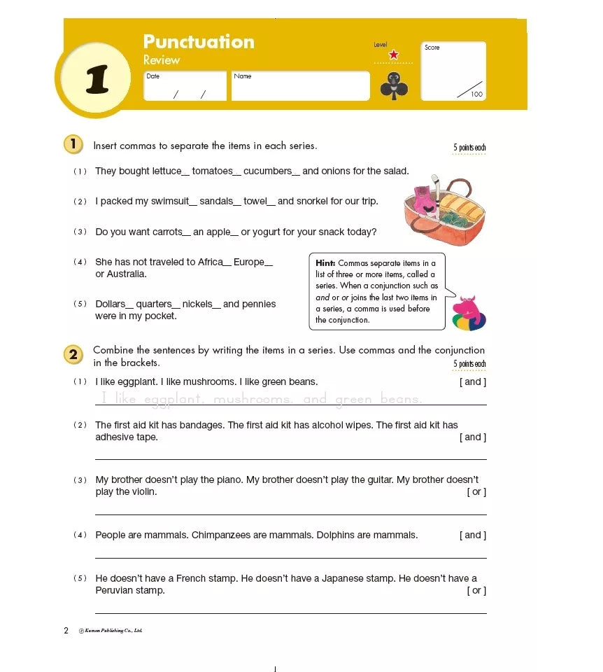 >KUMON Grade 5 Writing Age 9-11