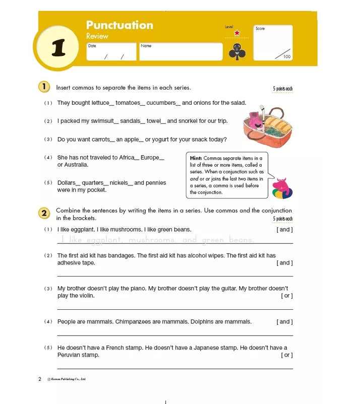 >KUMON Grade 5 Writing Age 9-11