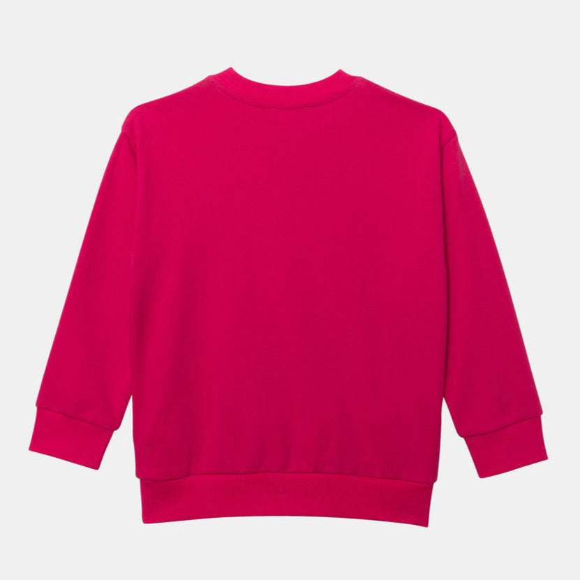 Catimini Kids DROIT Logo Cotton Sweatshirts - Fuchsia 3Y/7Y/8Y