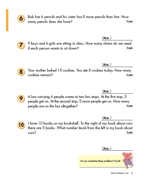 >KUMON Grade 2 Word Problems - Age 6-8