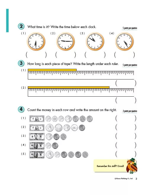 >KUMON Grade 3 Geometry & Measurement Age 6-10