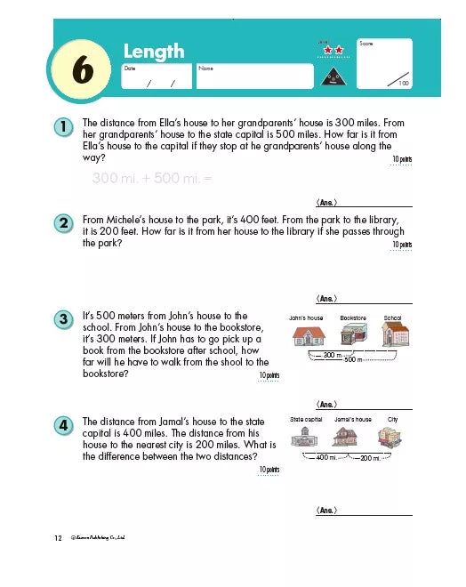 >KUMON Grade 3 Word Problems Age 6-10