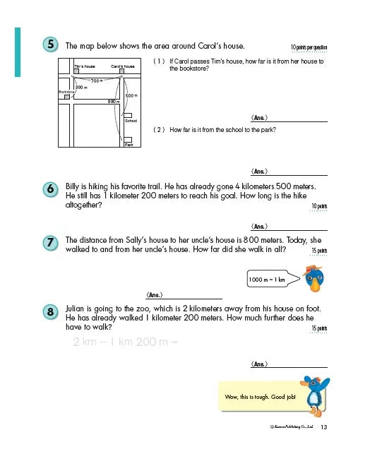 >KUMON Grade 3 Word Problems Age 6-10