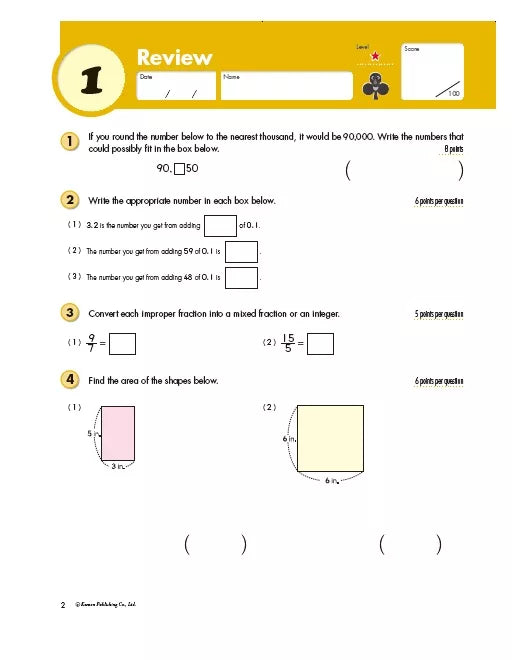 >KUMON Grade 5 Geometry & Measurement Age 9-11