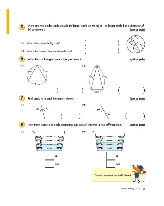 >KUMON Grade 5 Geometry & Measurement Age 9-11