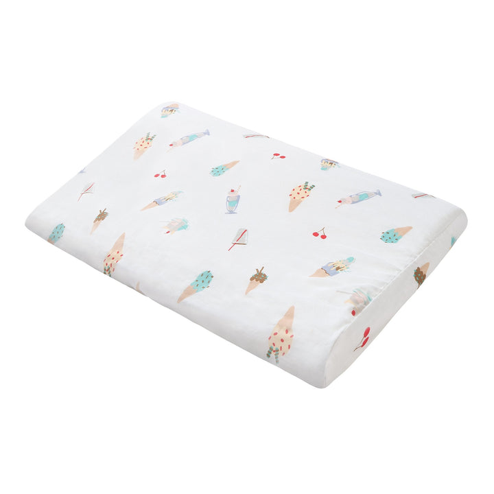 Nest Designs Baby Foam Pillow With Pillowcase (Bamboo Jersey) - Ice Cream Summer