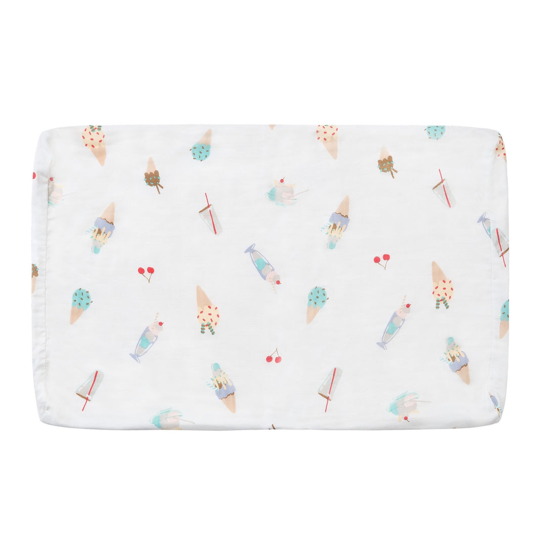 Nest Designs Baby Foam Pillow With Pillowcase (Bamboo Jersey) - Ice Cream Summer