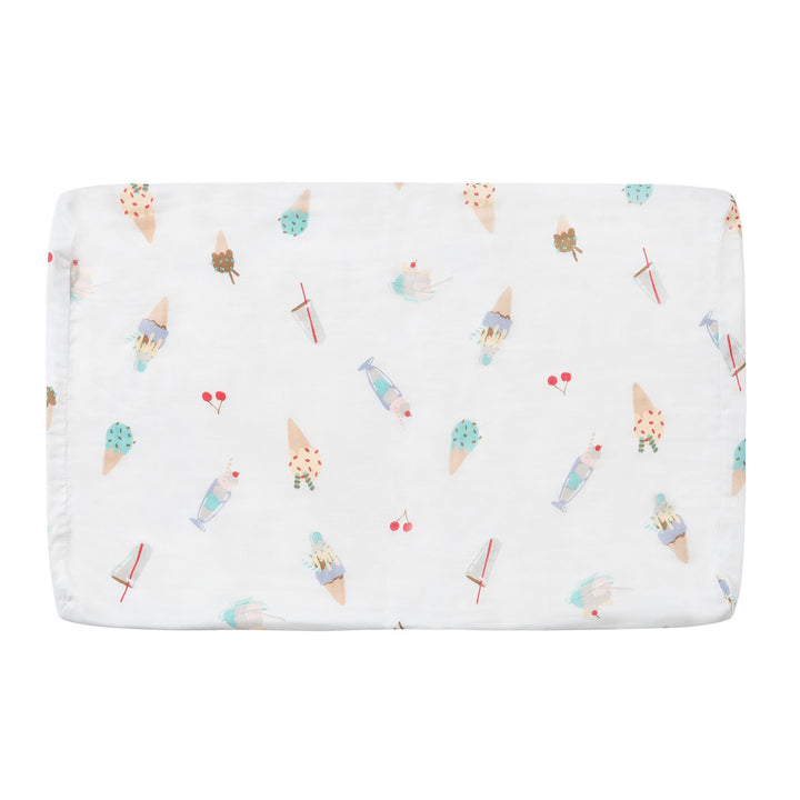 Nest Designs Baby Foam Pillow With Pillowcase (Bamboo Jersey) - Ice Cream Summer