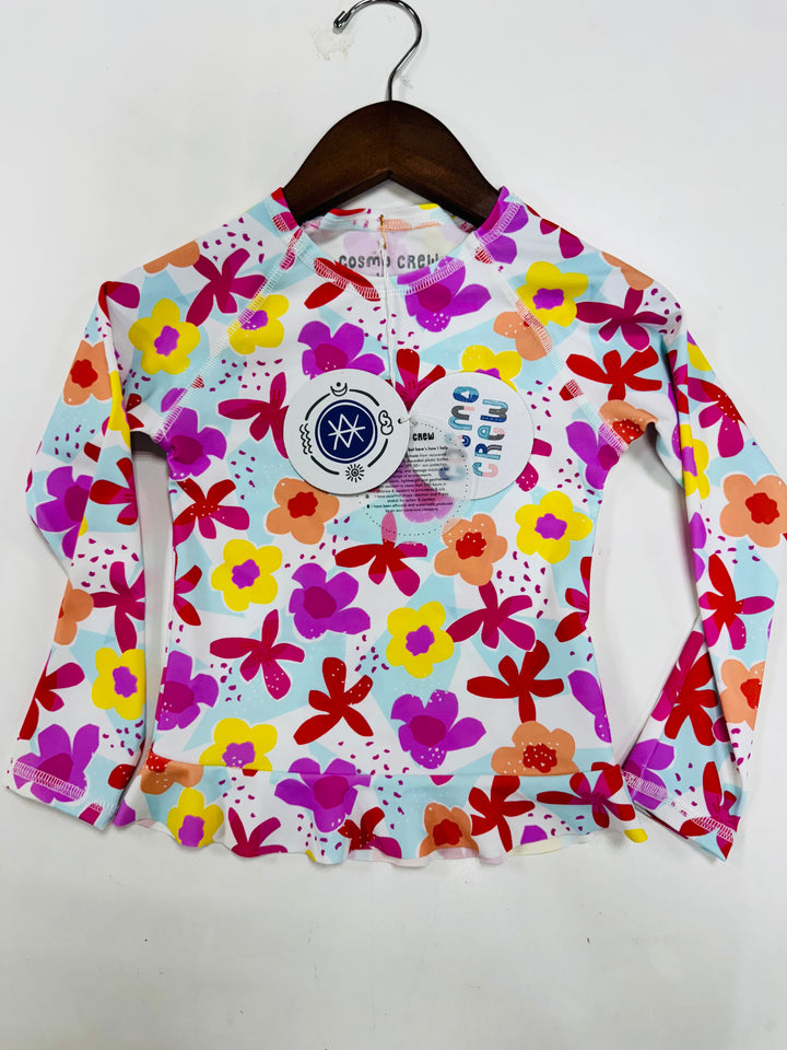Cosmo Crew Kids SEA & SNOW Long Sleeve Frill Top - 1-2Y