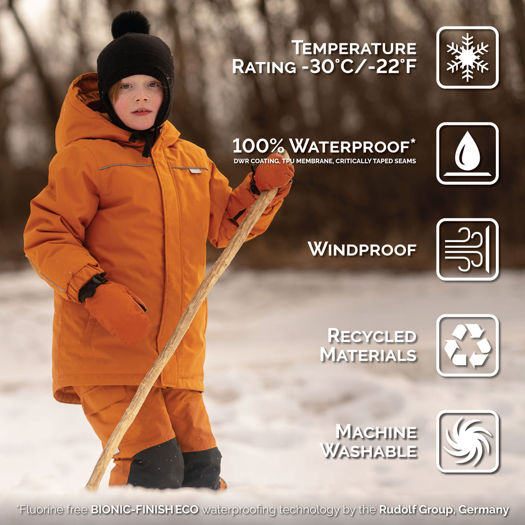 >Jan &amp; Jul Kids Ski Jacket - Cinnamon