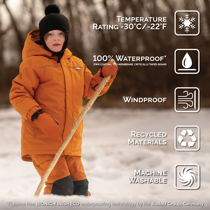 >Jan &amp; Jul Kids Ski Jacket - Cinnamon