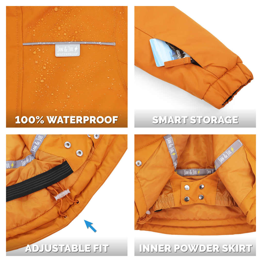 >Jan &amp; Jul Kids Ski Jacket - Cinnamon