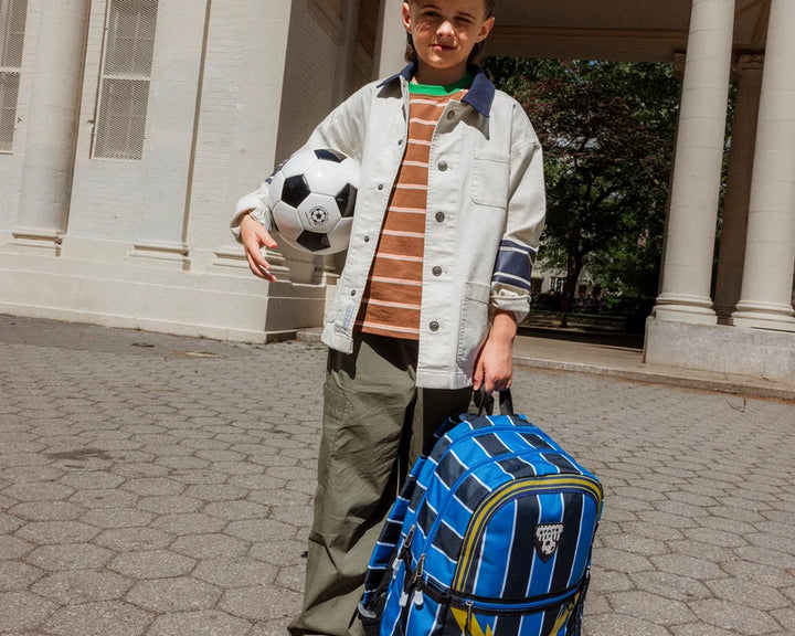 State Bags Kane Kids Double Pocket Backpack - Soccer Jersey