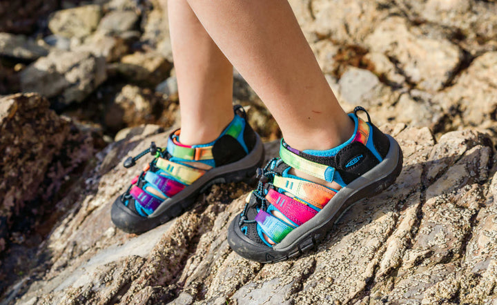 >KEEN Kids Newport H2 Quick-Dry Sandal - Rainbow Tie Dye