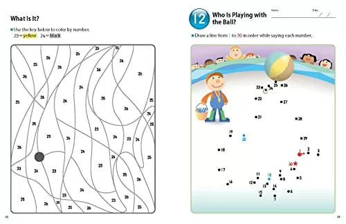 >KUMON Grade  PreK-K My Book of Number Games 1-100 - Age 3-5