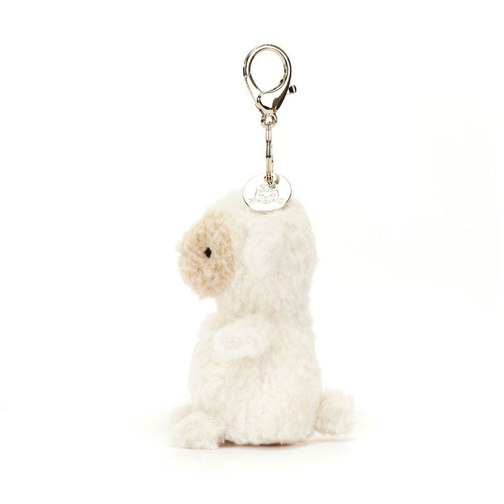 Jellycat Little Lamb Bag Charm 6.7in x 2.4in x 3.1in