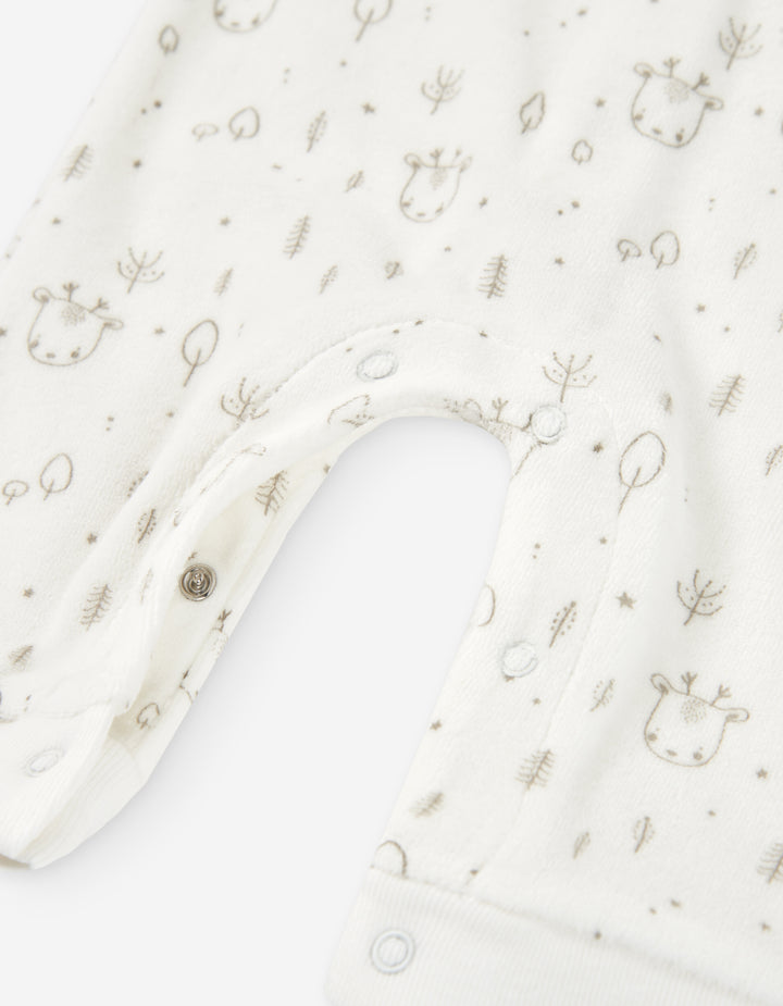 Losan Kids Winter Deer Bodysuit - White - Newborn