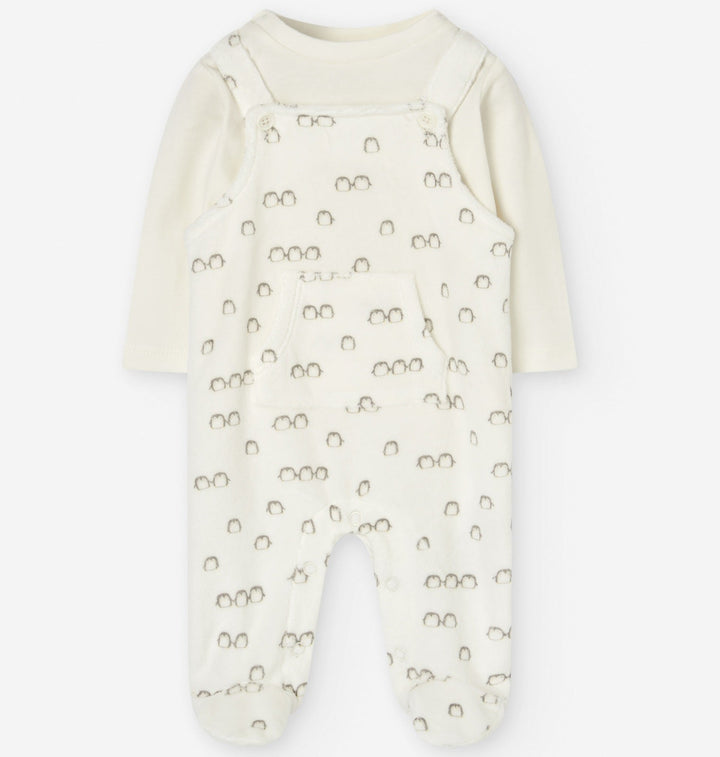 Losan Baby PENGUIN Blouse and Jumpsuit Set - Newborn