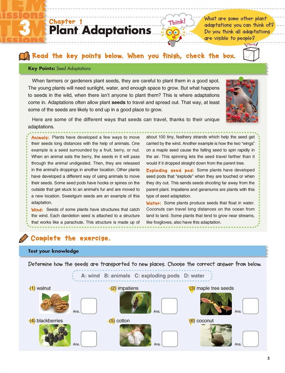>KUMON Grade 3-5 Stem Missions: Life Science Age 6-10