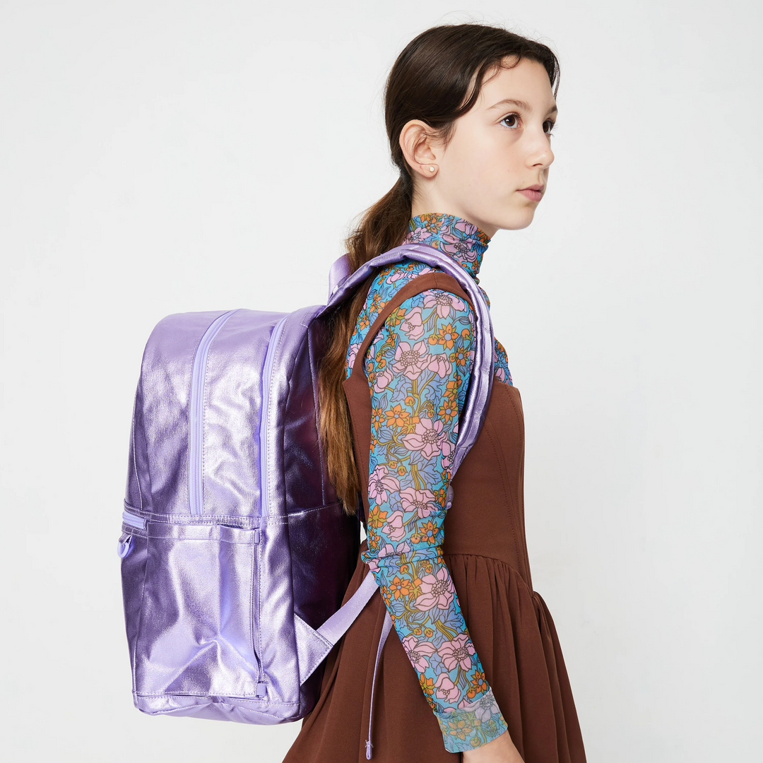 >State Bags Kane Kids Double Pocket Large Backpack in Lilac