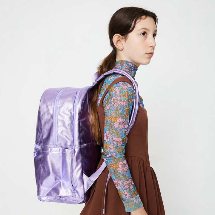 >State Bags Kane Kids Double Pocket Large Backpack in Lilac