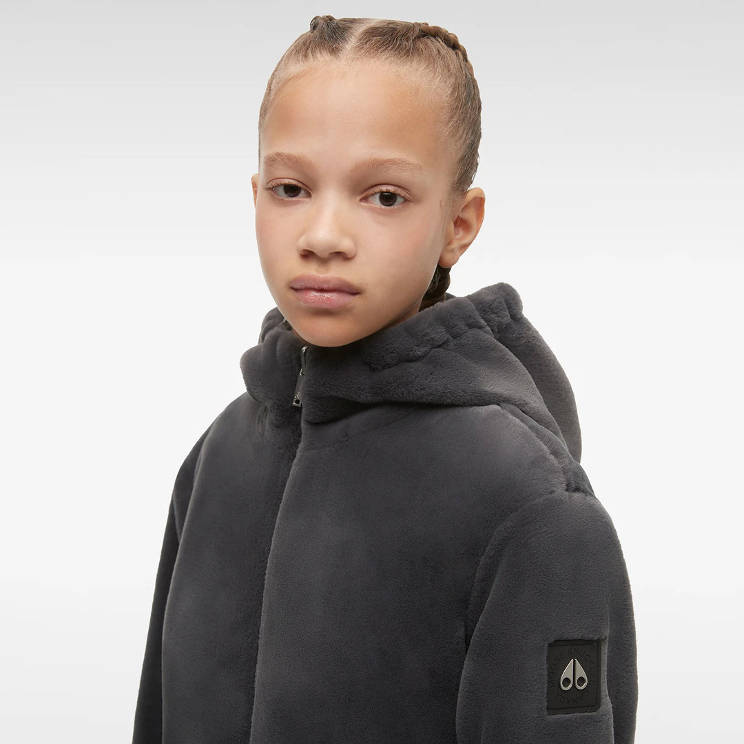 Moose Knuckles Kids Simcoe Reversible Bunny Jacket - Metallic Silver