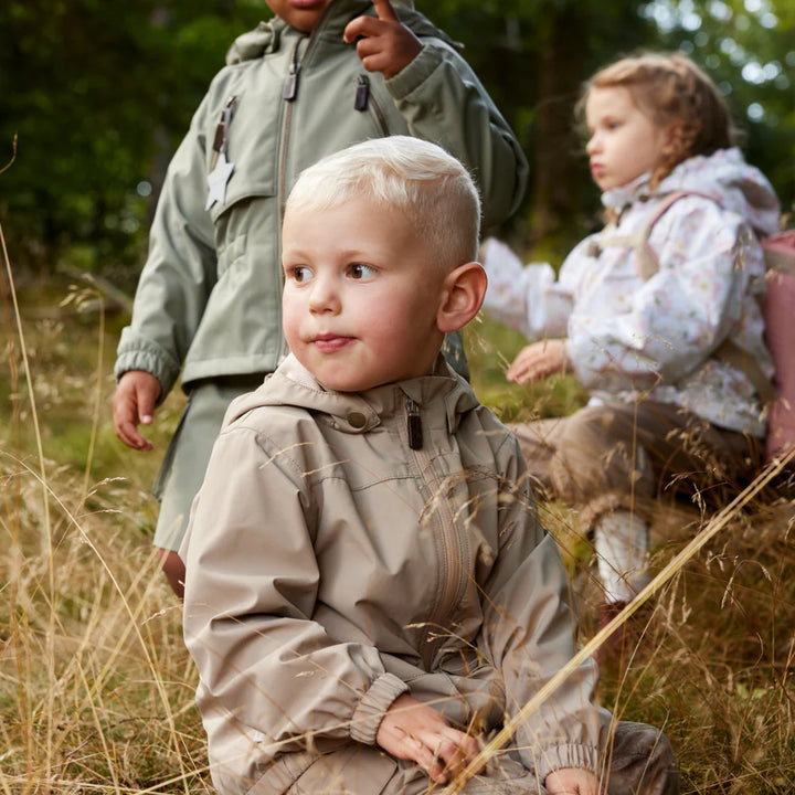 MINI A TURE Kids MATERLY+MATADVENTURE Tec Spring Jacket+Pants Set - Dune