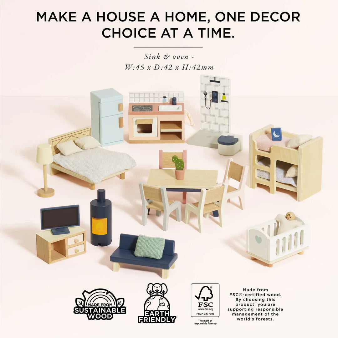 Le Toy Van Complete Dolls house Furniture Set