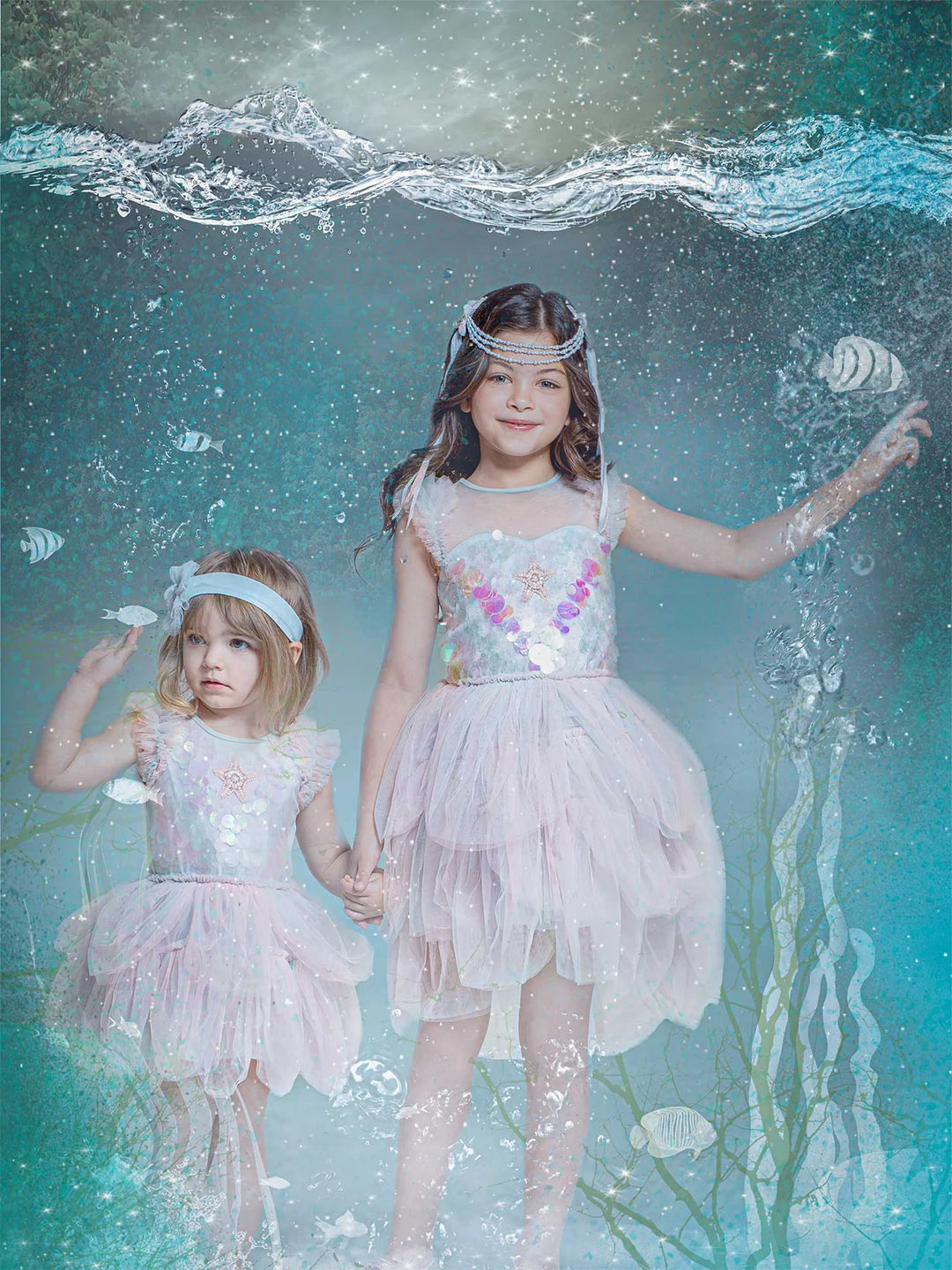 Tutu Du Monde COSTUME Mermaid Magic Tutu Dress - Shine Blue Mix