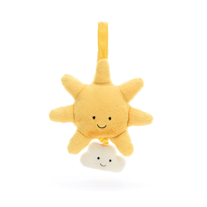 Jellycat Baby Musical Pull - Amuseables Sun 7.9in x 7.9in x 2in