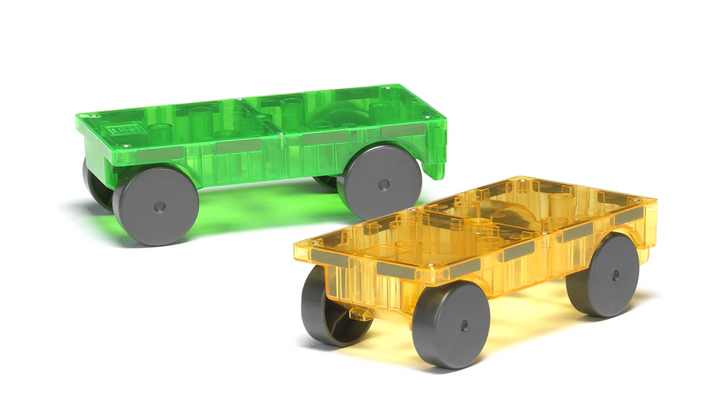Magna-Tiles Cars Yellow& Green 2-Piece Set